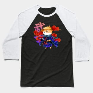 Samurai Corgi Baseball T-Shirt